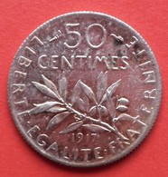 Semeuse 50 Centimes. 1917 - 50 Centimes