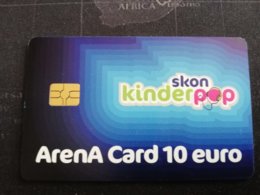 NETHERLANDS CHIPCARD € 10,00-,- ARENA CARD FOOTBAL/SOCCER  KINDERPOP  USED CARD  ** 1940** - Pubbliche