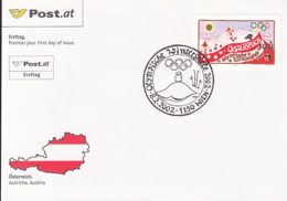 OLYMPIC GAMES, WINTER, SALT LAKE CITY'02, SKIING, COVER FDC, 2002, AUSTRIA - Inverno2002: Salt Lake City