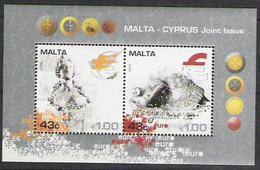 2008 Malta   Mi. Block  43 **MNH    Einführung Der Euro-Währung - Idee Europee