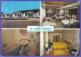 Carte Postale 62. Les Huttes De Oye Plage  Motel  "a L'Abri Cotier"  J. Catteuw  Prop.  Très Beau Plan - Oye Plage