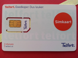 Netherlands SIM GSM Telfort - Numbers Back USIM RARE MINT (BH1219b4 - GSM-Kaarten, Bijvulling & Vooraf Betaalde