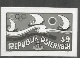 AUSTRIA SELLO SIN DENTAR IMPRESO EN NEGRO BLACK PRINT JUEGOS OLIMPICOS 2000 SYDNEY - Summer 2000: Sydney