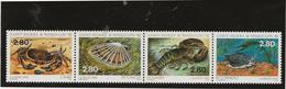 ST PIERRE ET MIQUELON - FAUNE  MARINE - N° 614 A 617 BANDE DE 4 NEUVE -ANNEE 1995 - Nuevos