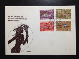 Liechtenstein, Uncirculated FDC, OLYMPIC GAMES, 1972 - Briefe U. Dokumente