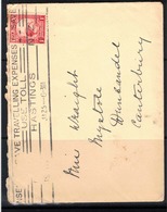 NZ 1935 1d Kiwi On Cover SG 578 U #BIR168 - Brieven En Documenten