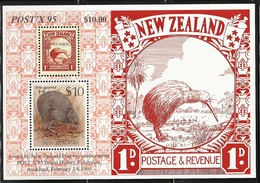 1995 New Zealand POST'X: Little Spotted Kiwi Souvenir Sheet (** / MNH / UMM) - Kiwi