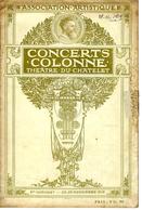 1919  ART NOUVEAU  PARIS  THÉÂTRE DU CHATELET CONCERTS COLONNE PROGRAMME Photos Et/ou Publicités - Programas