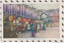 Delcampe - 3AD674 GLYCINES AU TEMPLE DE KAMEIDO TOKYO  PUB MALACEINE  2 SCANS - Tokyo