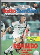 V-CALCIO-TUTTO SANSIRO-IL MENSILE DELLO STADIO DI SAN  SIRO RONALDO-POSTER RECOBA - Deportes