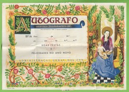 Portugal - História Postal - Filatelia - Philately - Autógrafo - Telegraph - Telegram - Natal - Christmas - Noel Correio - Brieven En Documenten