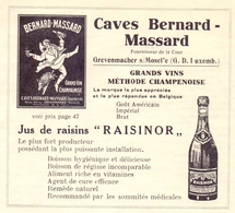 Pub Reclame - Orig. Knipsel Coupure Magazine - Caves Bernard Massard - Grevenmacher - Raisinor - 1949 - Reclame
