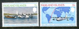 Falkland Islands 1978 26th Anniversary Of First Direct Flight To Southampton Set MNH (SG 346-347) - Falkland