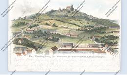 A 4000 LINZ - PÖSTLINGBERG, Lithographie 1900, Pöstlingberg Mit Der Elektrischen Adhäsionsbahn - Linz Pöstlingberg