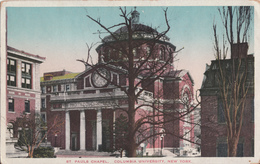 Columbia University - New York - St. Paul's Chapel - Architecture Religion - By Americhrome - Unused - 2 Scans - Unterricht, Schulen Und Universitäten