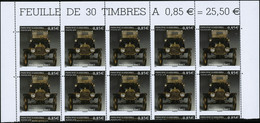 ** N°630 0,85€ Ford T, Bloc De 10 Exceptionnelle Variété De Piquage à Cheval (rare Sur Les Timbres Récents) - TB - Sonstige & Ohne Zuordnung