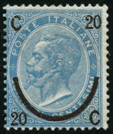 ** N°22b 20c Sur 15c Bleu Pâle, Type I - TB - Non Classés