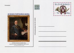 Slovakia - 2020 - 20th Anniversary Of Postal Museum - Pre-paid Postcard With Printed Stamp And Hologram - Cartoline Postali