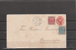 Denmark VERJYDSKE UPRATED PS COVER TO CHRISTIANSFELD 1880 - Covers & Documents