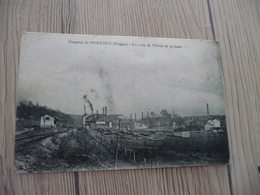 CPA 88 Vosges Verrerie De Portieux Un Coin De L'usine Et La Gare - Autres & Non Classés