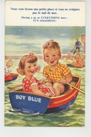 Illustrateur ENFANTS - Jolie Carte Fantaisie Enfants Dans Barque "Boy Blue " Signée TAYLOR - Taylor