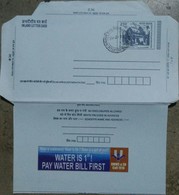 Water, Bill, ILC, Inland Letter Card, Advertised Postal Stationery, Advertisement, India - Inland Letter Cards