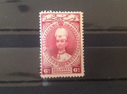 Malaya 1937-40 Sultan 6c Lake MNH SG 44 (cat £27) - Kelantan