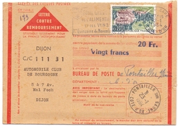 France Chèque Postaux Contre Remboursement De Romans Pour Crest Drome Le Touquet Amiens - Postal Rates