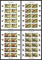 Angola 2018, Animales, Birds, Warblers, 4sheetlet IMPERFORATED - Angola