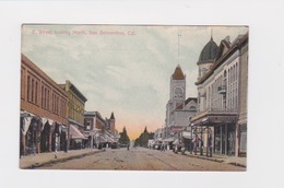 SAN BERNARDINO CALIFORNIA STREET LOOKING NORTH - San Bernardino