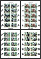 Angola 2018, Animales, Monkeys, 4sheetlet IMPERFORATED - Angola