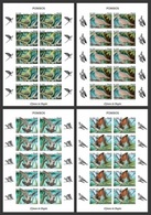 Angola 2018, Animals, Pigeons, 4sheetlet IMPERFORATED - Angola