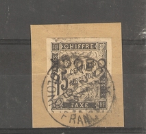 Obock _ (1902)   Sur Fragement Chiffre Taxe Surcharge Renversée_  N°11B - Used Stamps
