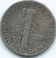 United States Of America - 1940 - Mercury Dime - KM140 - 1916-1945: Mercury