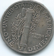 United States Of America - 1940 - Mercury Dime - KM140 - 1916-1945: Mercury (Mercure)