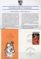 750 Jahre Berlin 1987 DDR 2986 FDC 5€ Auf Spezial-Brief Tiger-Dressur SST Zirkus-Kunst Art Cover Of GDR Germany - Storia Postale