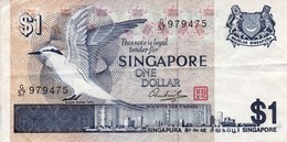 Singapore 1 DOLLAR ND 1976 VF P-9 "free Shipping Via Regular Air Mail (buyer Risk)" - Singapore