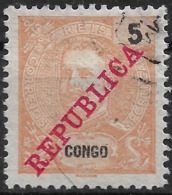 Portuguese Congo – 1911 King Carlos Surcharged REPUBLICA 5 Réis - Portuguese Congo