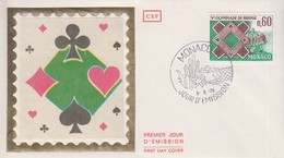 Enveloppe  FDC  1er  Jour   MONACO   Véme  Olympiade   De  BRIDGE   1976 - Sin Clasificación