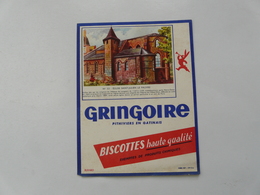 VIEUX PAPIERS - BUVARD : GRINGOIRE - PITHIVIERS EN GATINAIS - Biscottes - Alimentaire