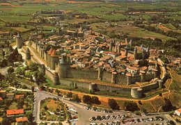 CARCASSONNE LA CITE VUE AERIENNE - Carcassonne