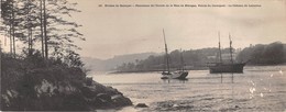 29-QUIMPER-CARTE PANORAMIQUE- RIVIERE DE QUIMPER, PANORAMA DE L'ENTREE DE LA BAIE DE KEROGAN POINTE DU CORNUGUEL LE CHAT - Quimper