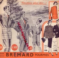 59- FOURMIES -DEPLIANT PUBLICITAIRE MAGASIN VETEMENTS BREMARD - MODE COSTUME VESTE TENNIS- GOLF-COMMUNION - Kleding & Textiel