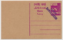 BANGLADESH - CP Entier 10 Paisa - Usine - Surchargé BANGLADESH Tampon Violet - Bangladesh