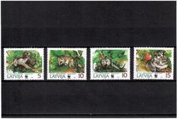 Latvia 1994 . WWF (Edible Dormouse). 4v: 5, 10, 10-larger, 15.  Michel # 378-81 - Lettonia