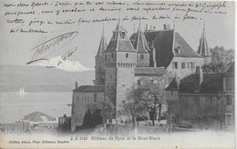 Chateau De Nyon Et Le Mont Blanc - Non écrite - Nyon