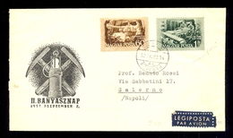 Hungary - Letter Sent By Air Mail From Budapest To Napoli 22.09. 1952. Nice Two Colored Franking. - Altri & Non Classificati