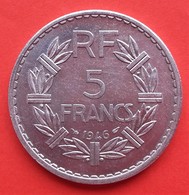 5 Francs Lavrillier - Aluminium - 1946 - - 5 Francs