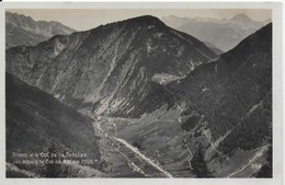 Trient Et Le Col De La Forclaz Vus Depuis Le Col De Baume     - Non écrite - Trient