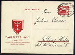 DANZIG - DAPOSTA 1937 POSTCARD -SCARCE! - Lettres & Documents